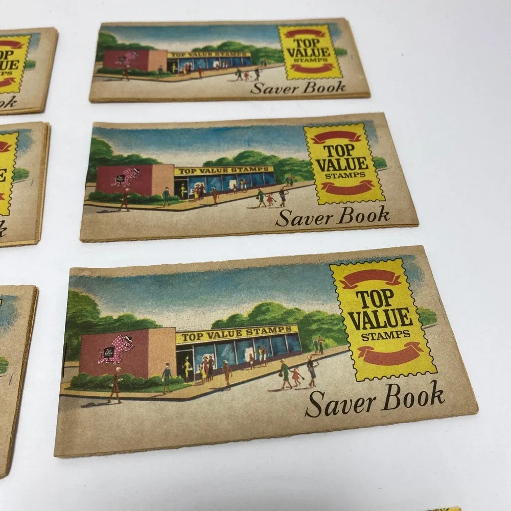 Vintage‎ Top Value Stamps Saver Book Collection Retro Collectible Paper